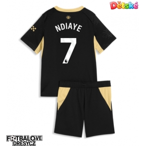 Manchester City Iliman Ndiaye #7 Dětské Venkovní dres komplet 2026-27 Krátký Rukáv (+ trenýrky)